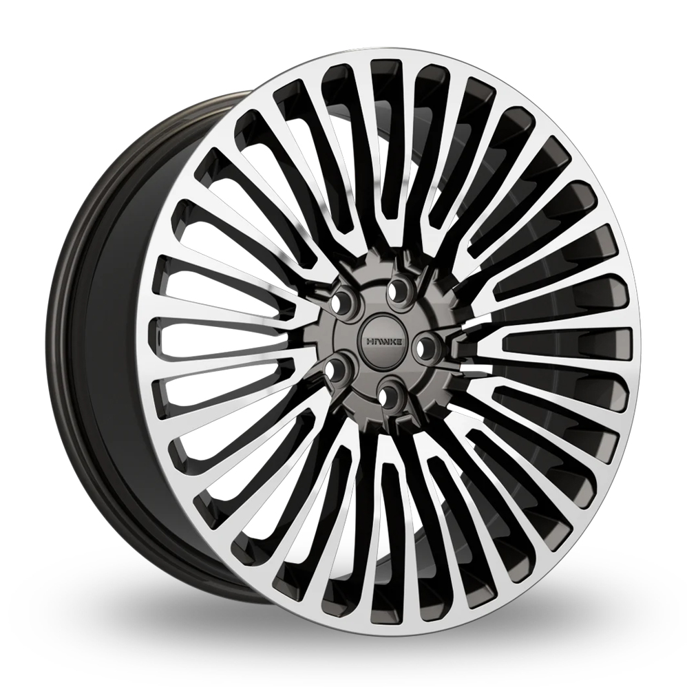 Hawke Sentry Grey Polished Alloy Wheels