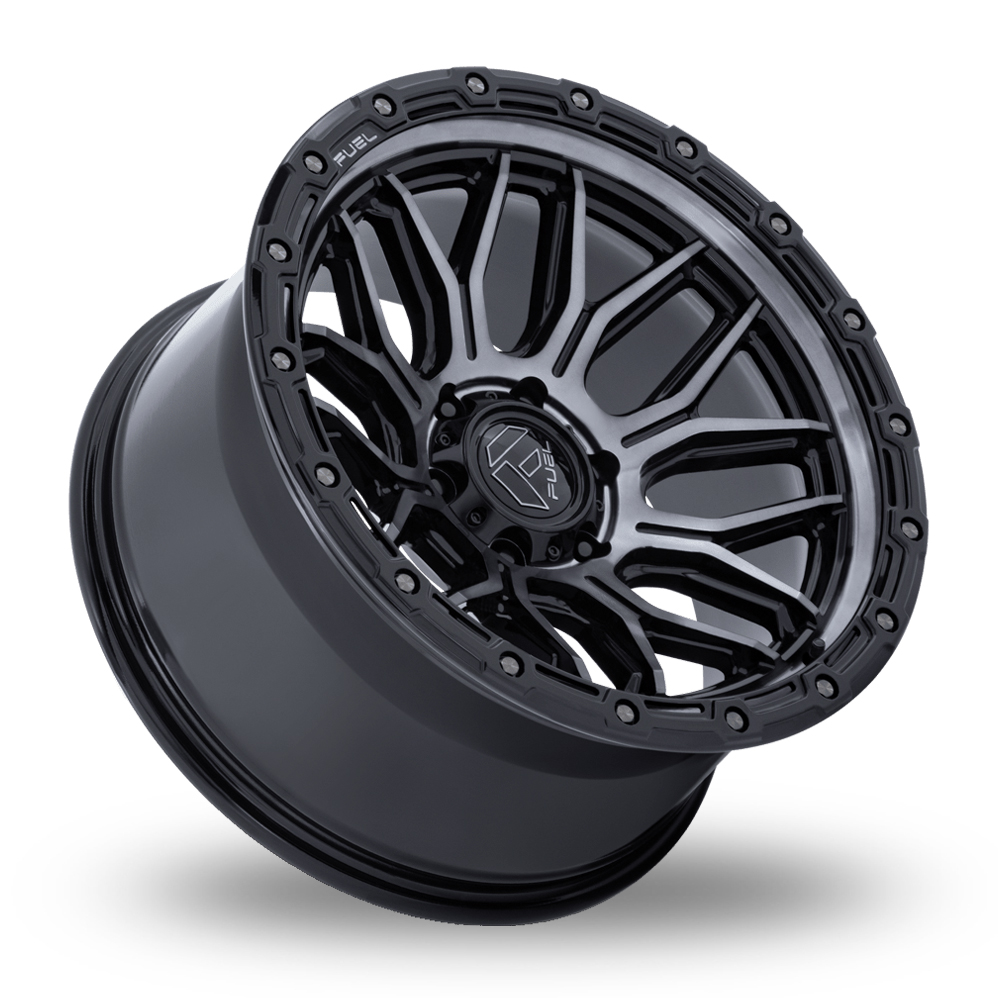 20" Fuel Off-Road FC881 Surge Gloss Black Machined With Gray Tint Alloy Wheels