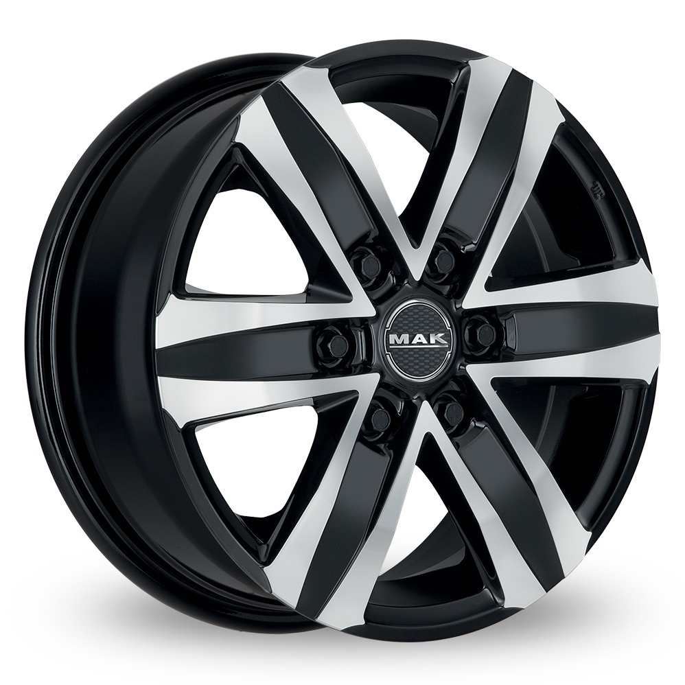 18" MAK STONE6 Black Mirror Alloy Wheels