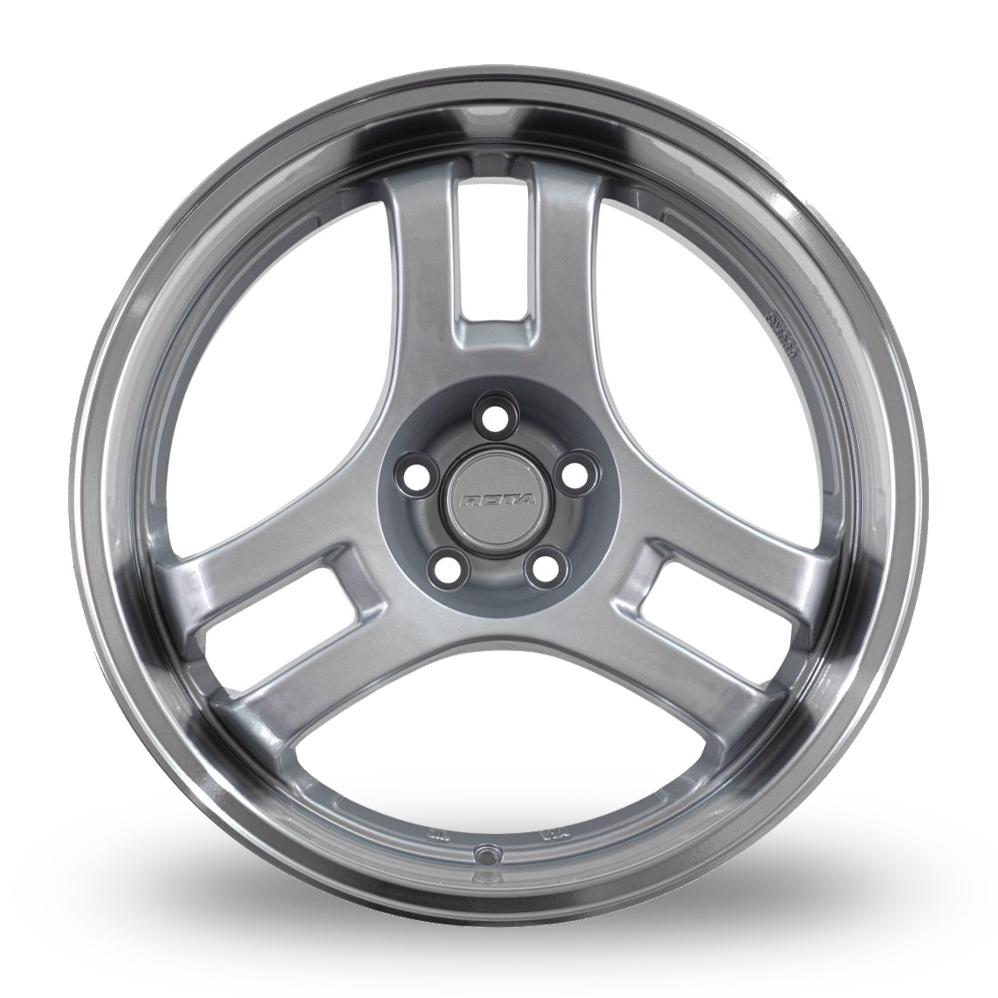 18" Rota HM3 Silver Polished Lip Alloy Wheels