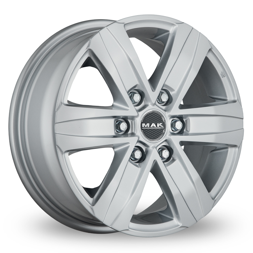 20" MAK STONE6 Silver Alloy Wheels
