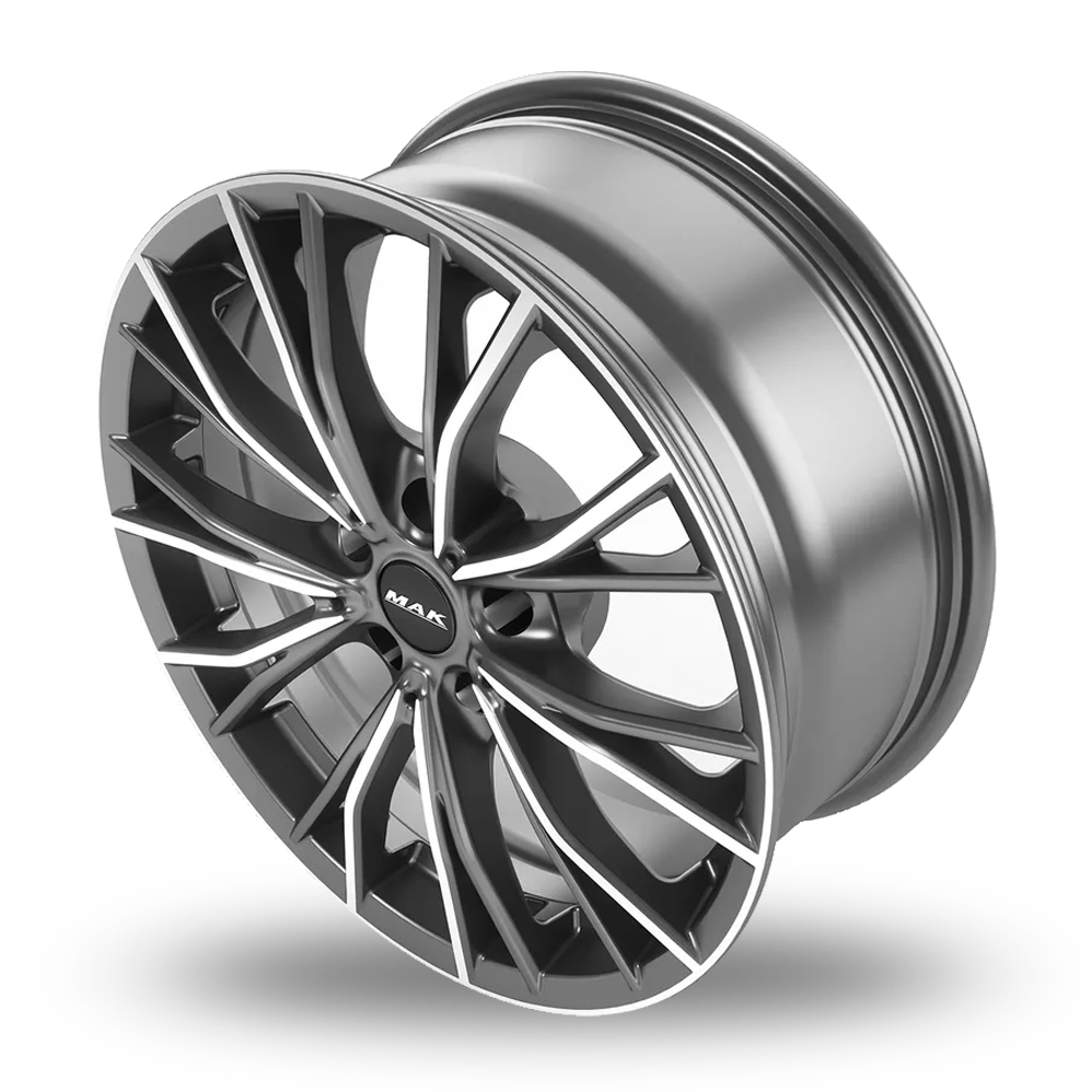19" MAK Mark Gunmetal Mirror Alloy Wheels