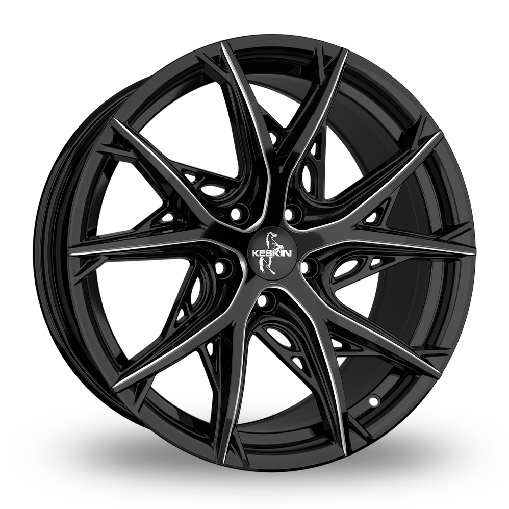 Keskin Tuning KT24C Black Secret Diamond Alloy Wheels
