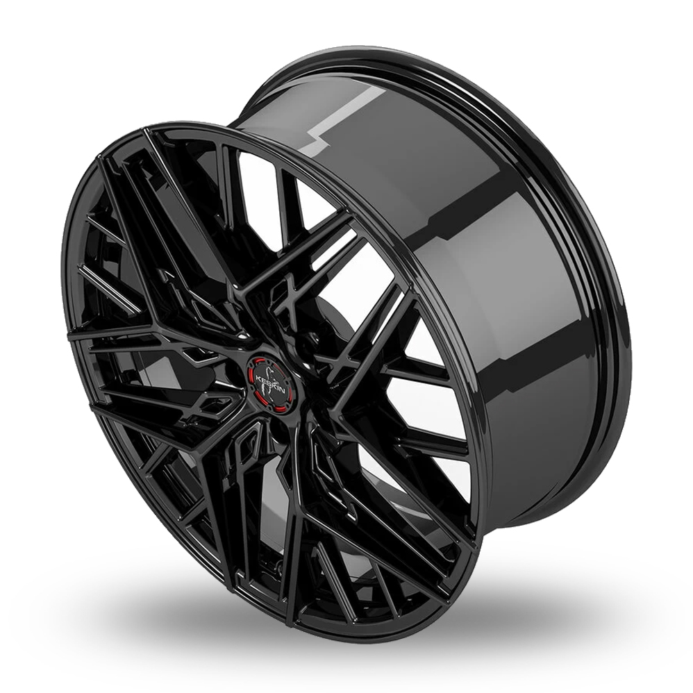 20" Keskin Tuning KT25 Gloss Black Alloy Wheels