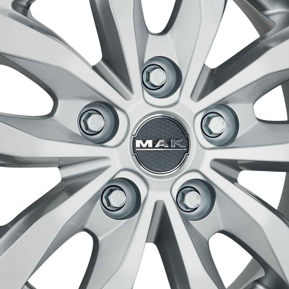 15" MAK LOAD5 Silver Alloy Wheels