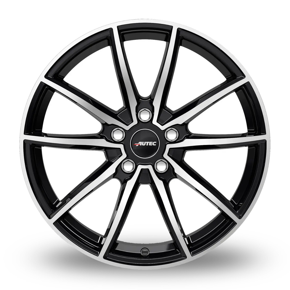 17" Autec Skara Black Polished Alloy Wheels