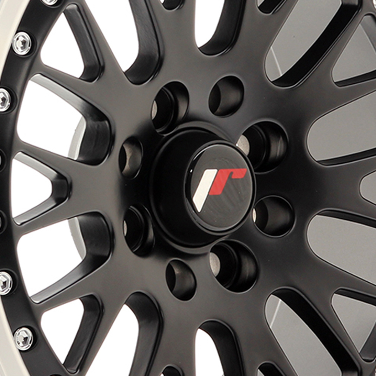 15" Japan Racing JR10 (8x15) Matt Black Machined Lip Alloy Wheels