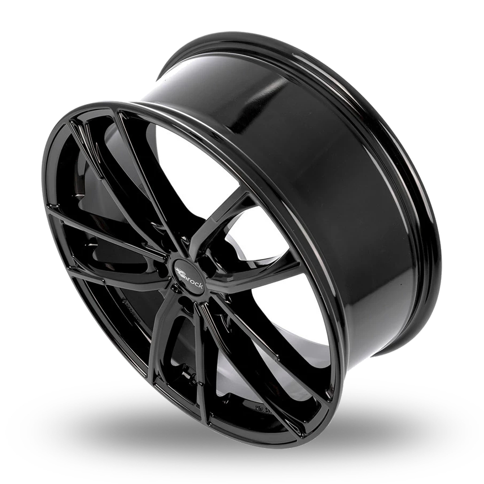 18" Brock B38 Gloss Black Alloy Wheels
