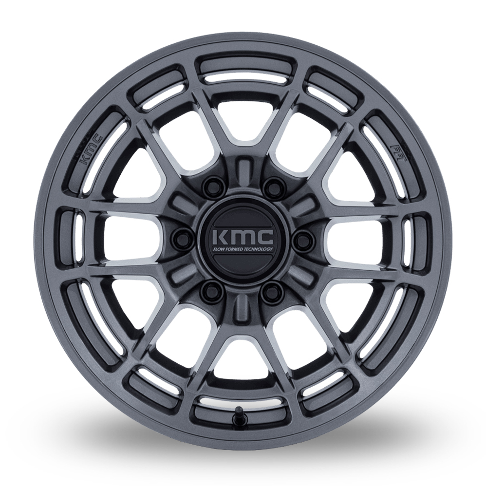 17" KMC KM732 Archer (USA Warehouse) Gloss Anthracite Alloy Wheels
