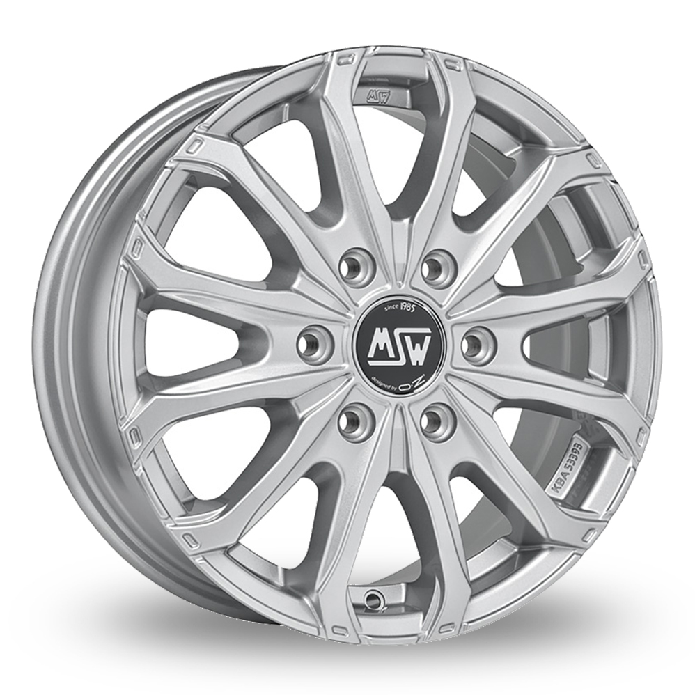 MSW (by OZ) 48 VAN 6 Holes Silver Alloy Wheels