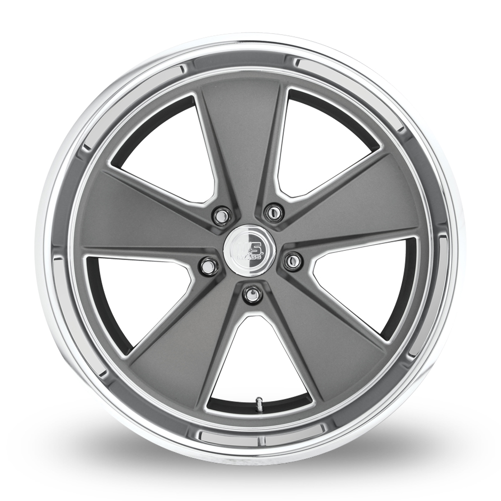 20" US Mags U120 Roadster Matte Gun Metal Machined Alloy Wheels