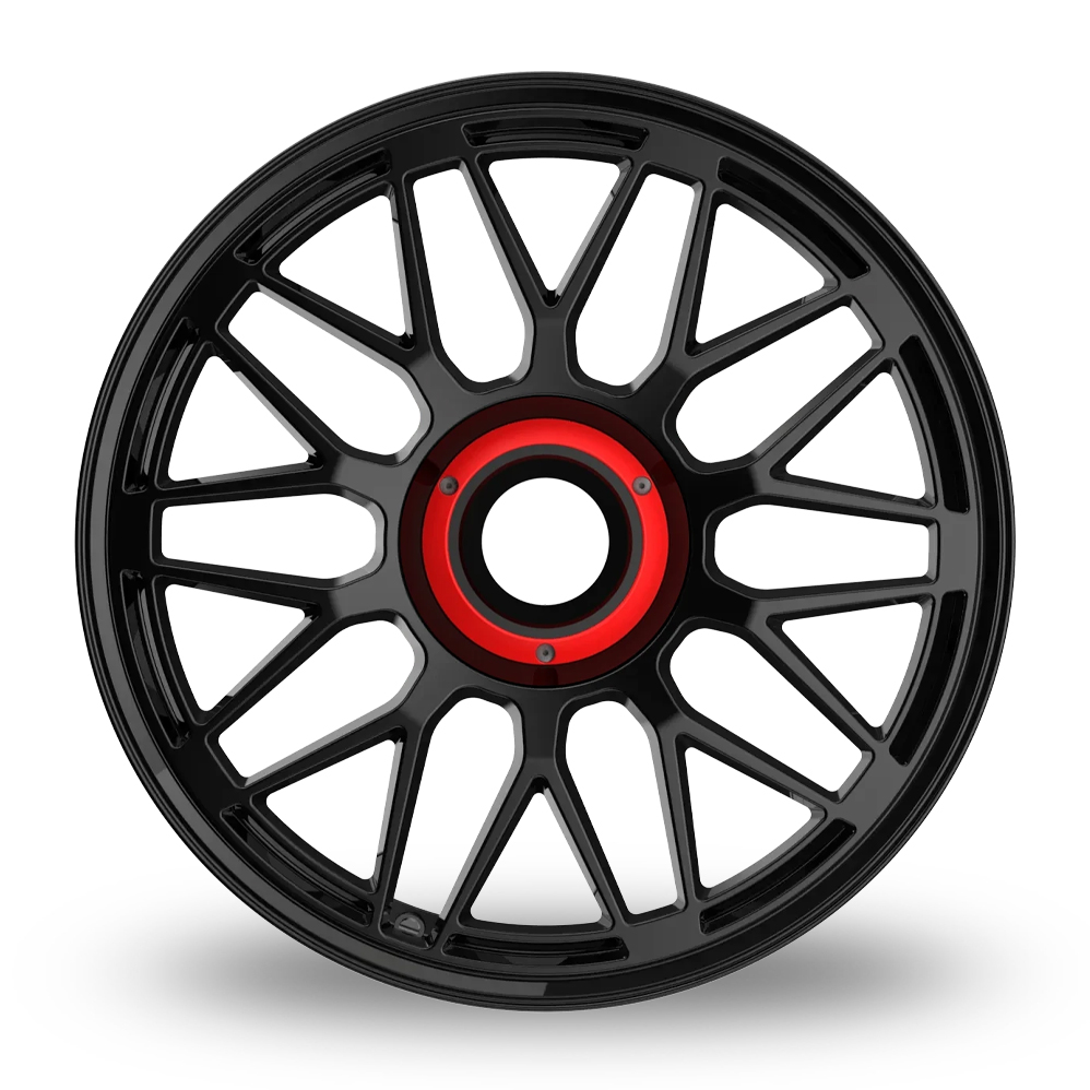 20" Fondmetal 9EVO Monodado Gloss Black Alloy Wheels