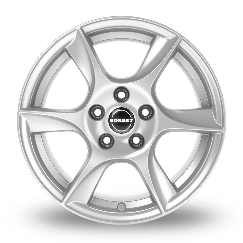 15" Borbet TL Brilliant Silver Alloy Wheels