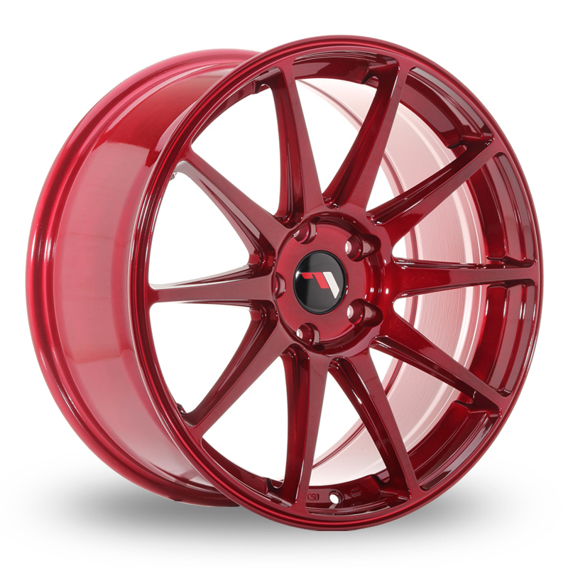 Japan Racing JR11 (8.5x19) Platinum Red Alloy Wheels
