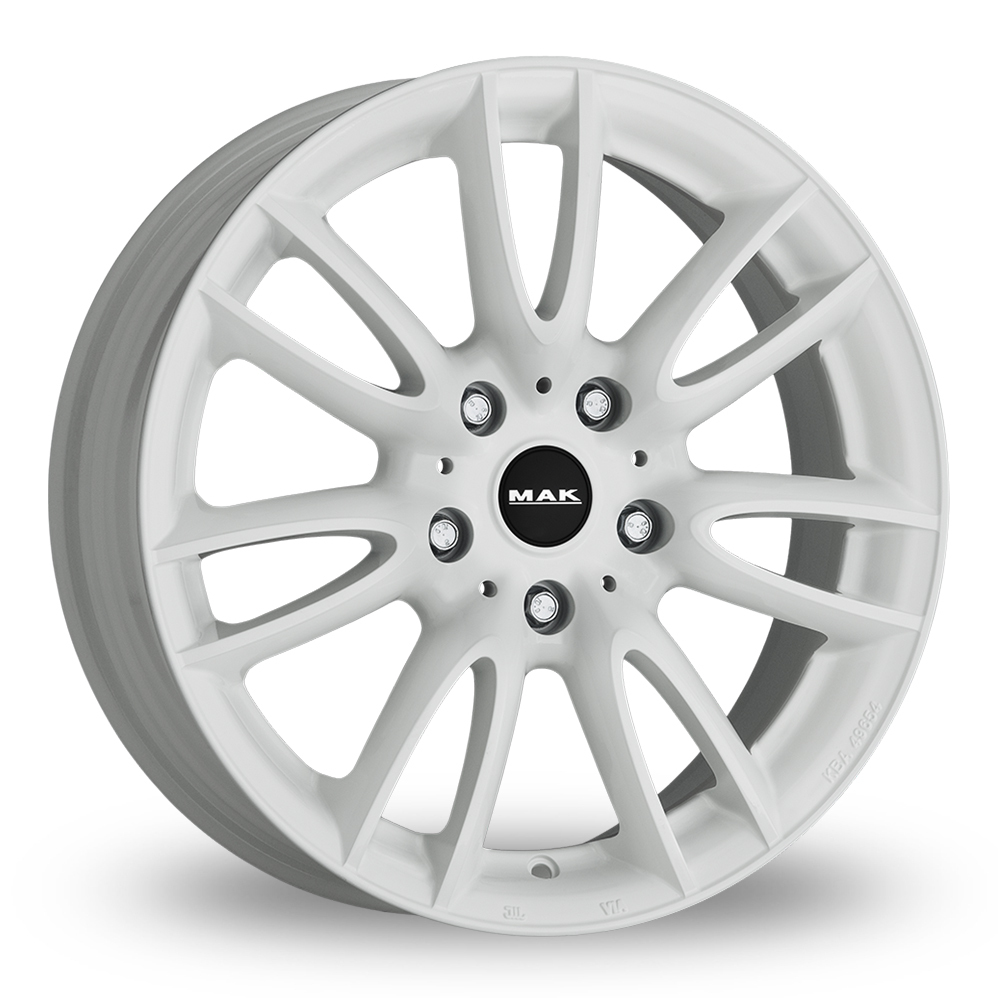 18 Inch MAK Jackie Gloss White Alloy Wheels