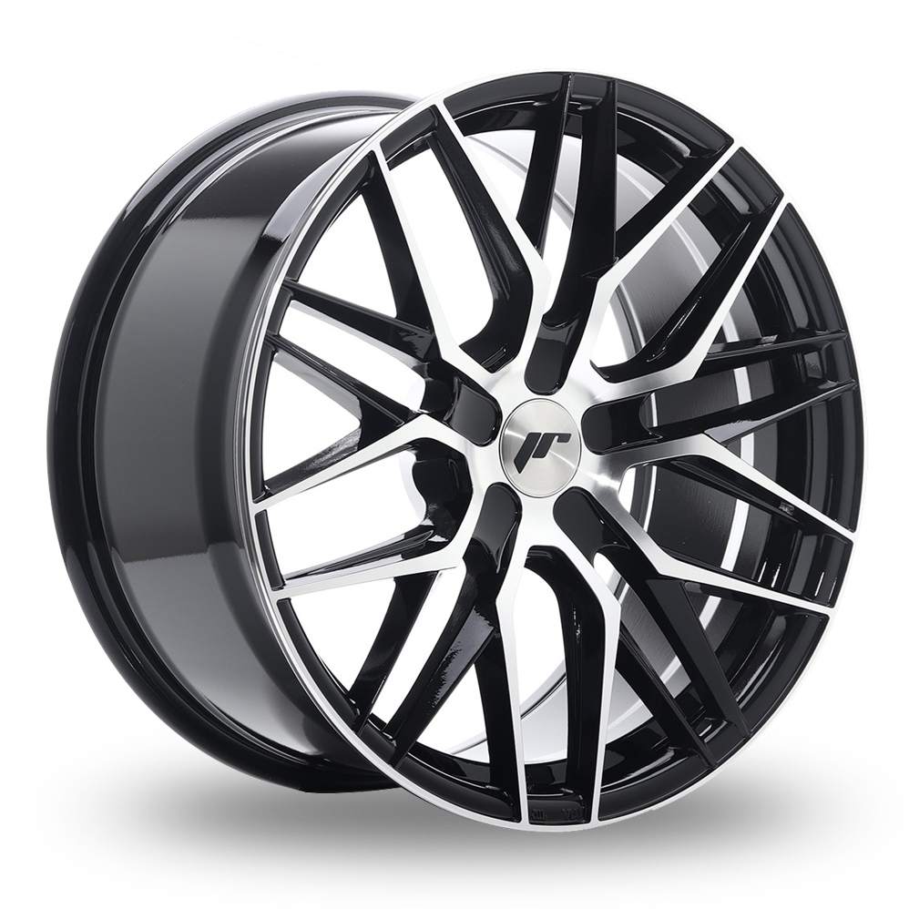 Japan Racing JR28 (8.5x19) (Custom Fitment) Gloss Black Machined Face Alloy Wheels
