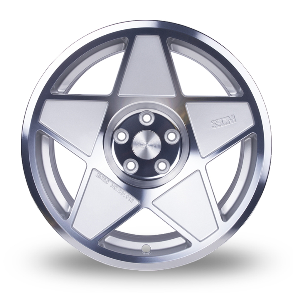18" 3SDM 0.05-SF Silver Cut Alloy Wheels