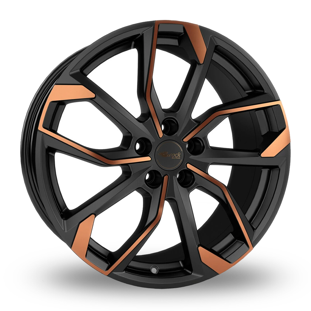 RC Design RC34 Matt Black Orange Alloy Wheels