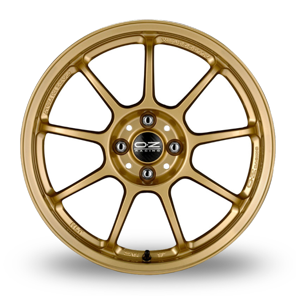 16" OZ Racing Alleggerita HLT 4F Race Gold Alloy Wheels