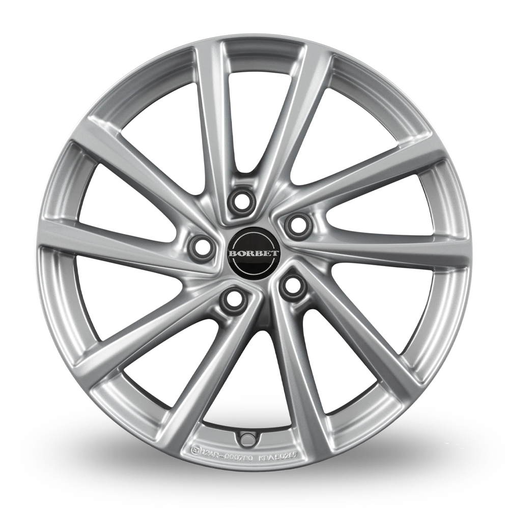 19" Borbet V Crystal Silver Alloy Wheels