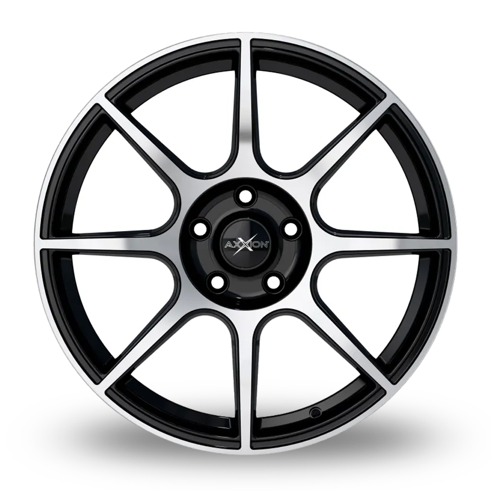 16" Axxion X2 Black Machined Alloy Wheels