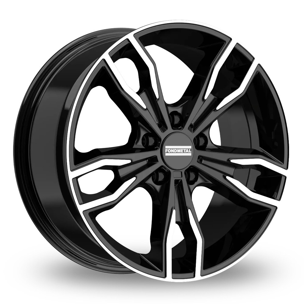 Fondmetal Alke Gloss Black Machined Alloy Wheels