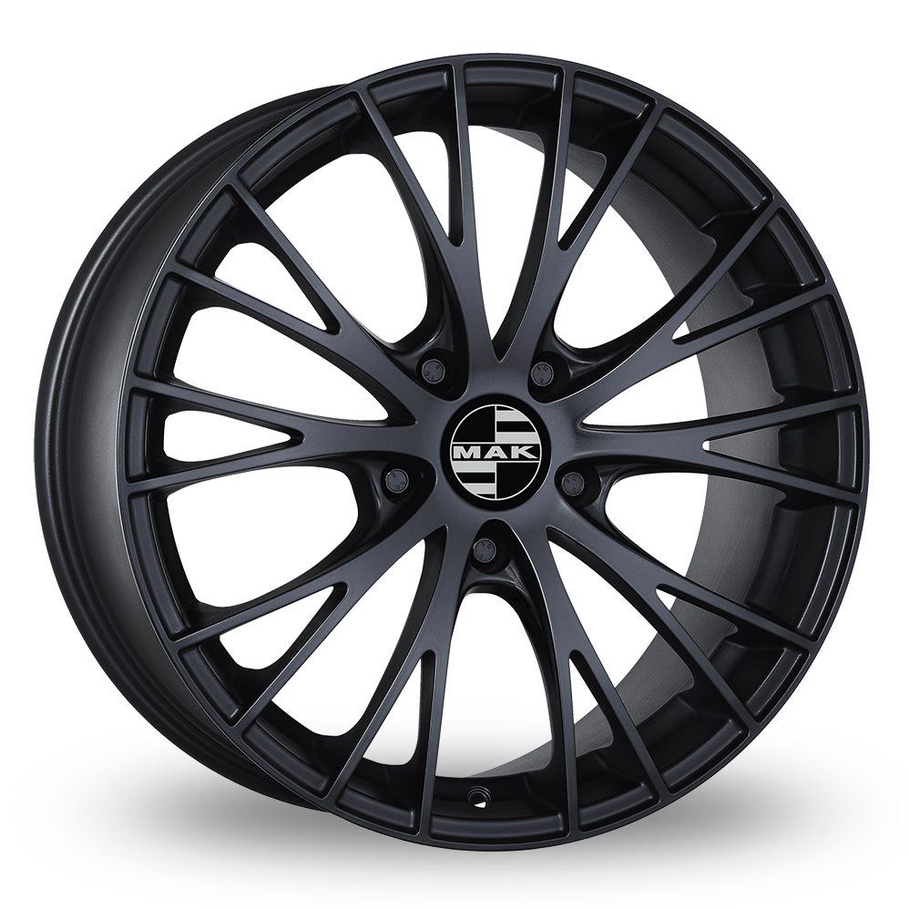 18 Inch MAK Rennen Matt Black Alloy Wheels