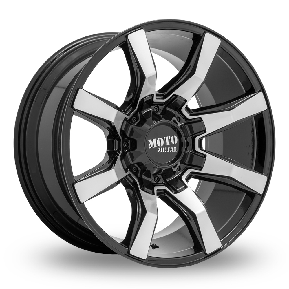 Moto Metal MO804 Spider (USA Warehouse) Gloss Black Machined Alloy Wheels