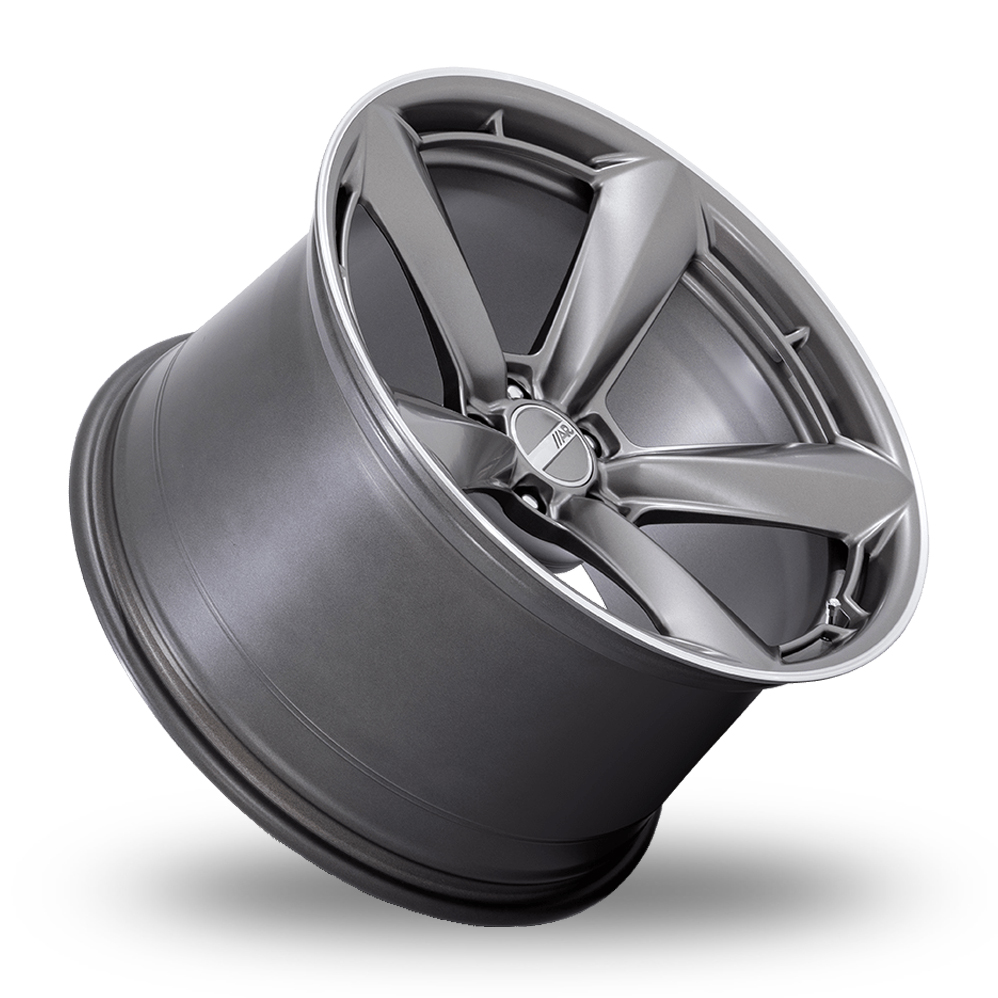 20" American Racing TTF Matte Anthracite With Machined Lip Alloy Wheels