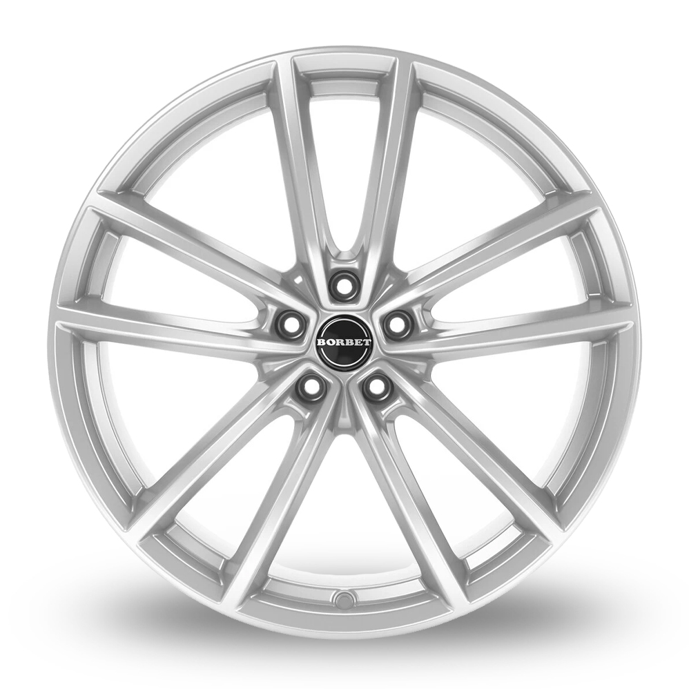 19" Borbet W Crystal Silver Alloy Wheels
