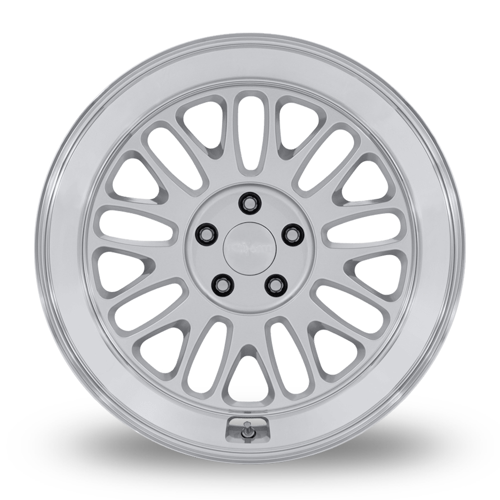 18" Rotiform RC214 SCP (USA Warehouse) Gloss Silver With Diamond Cut Lip Alloy Wheels
