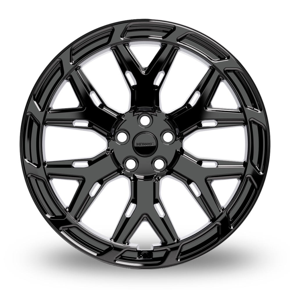 22" Hawke Havoc Gloss Black Alloy Wheels