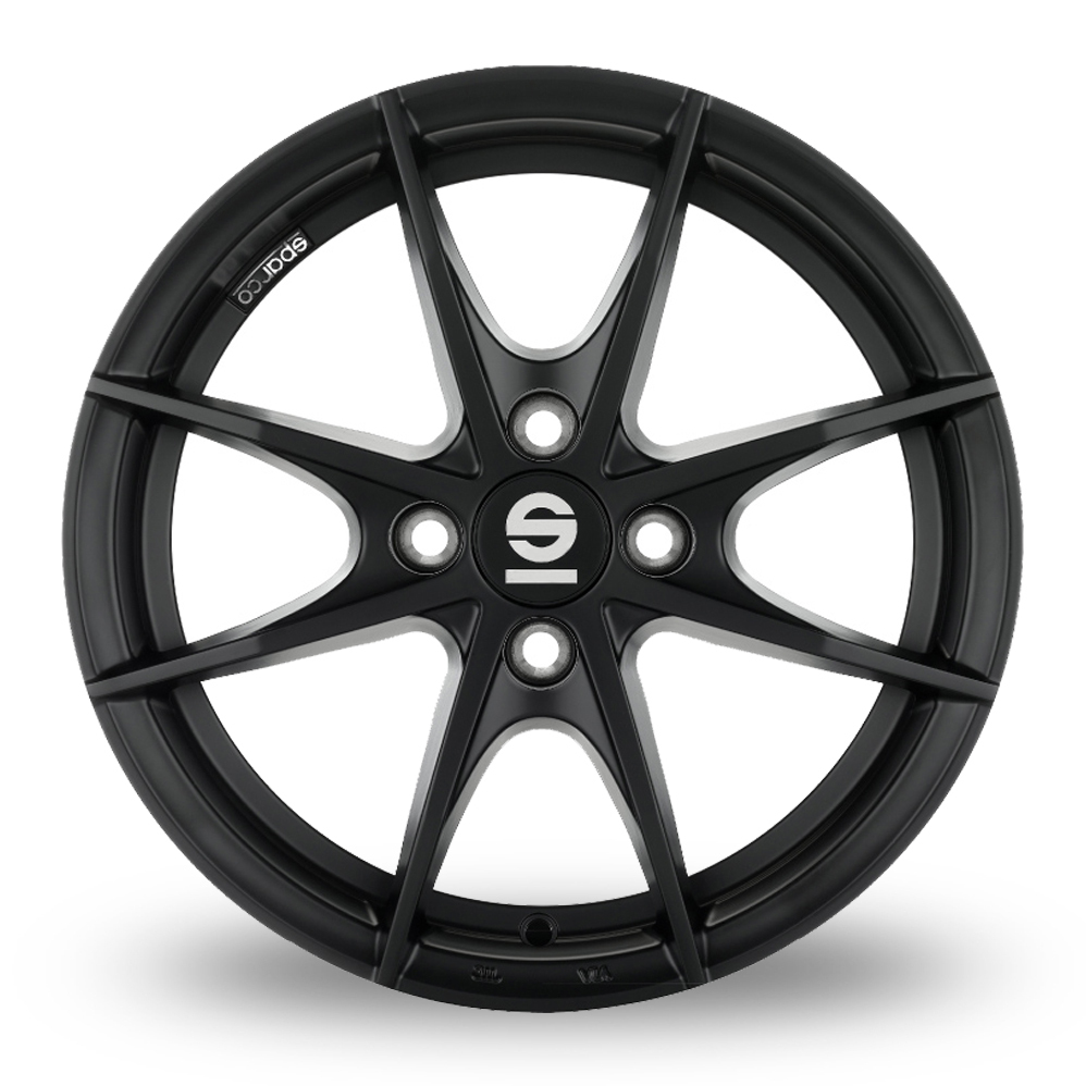 16" Sparco Trofeo 4 Matt Black Alloy Wheels