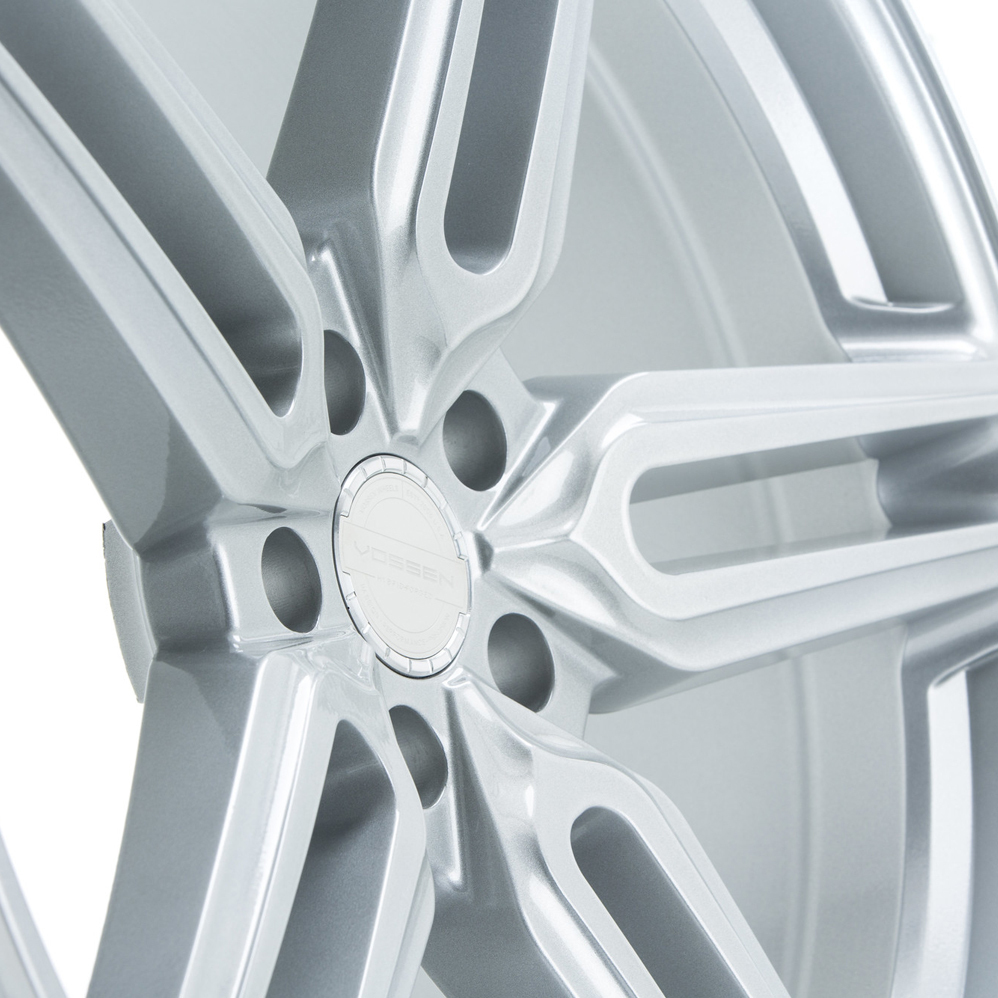 21" Vossen HF-1 (9.5x21) (Deep Concave) Gloss Silver Alloy Wheels