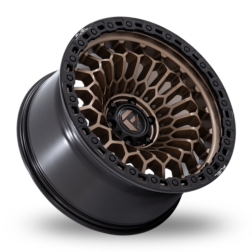 20" Fuel Off-Road FC870 Sinister Matte Bronze With Matte Black Lip Alloy Wheels