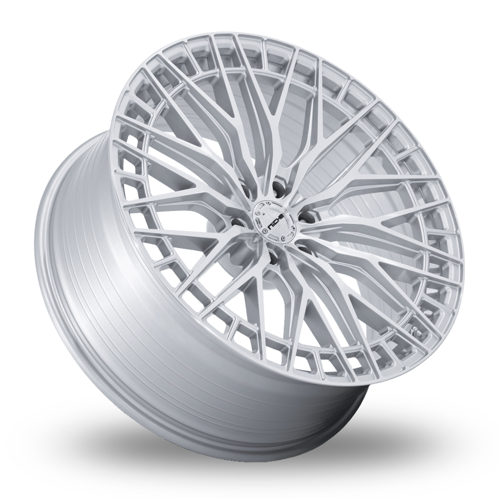 22" Niche NC288 Genoa (USA Warehouse) Gloss Silver With Machined Face Alloy Wheels