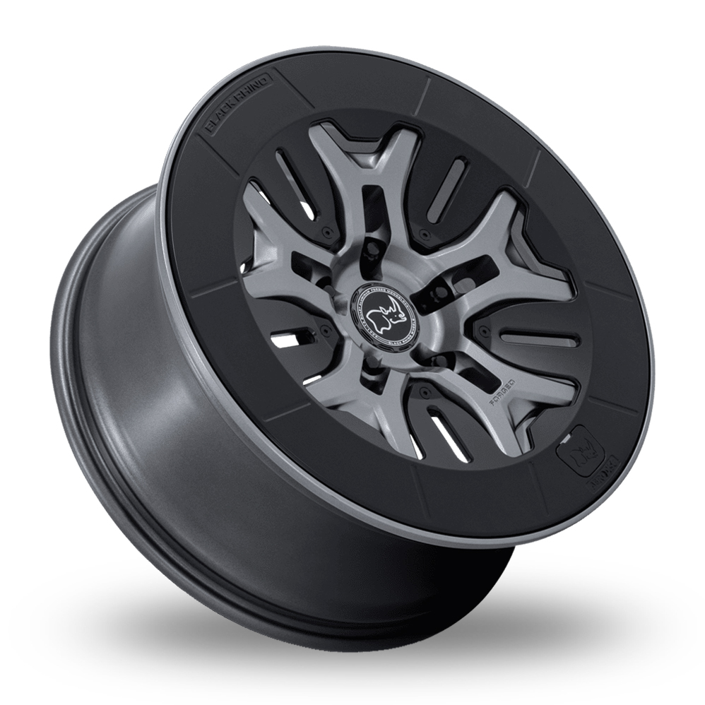 20" Black Rhino BR406 Rockledge (USA Warehouse) Matt Gunmetal Alloy Wheels