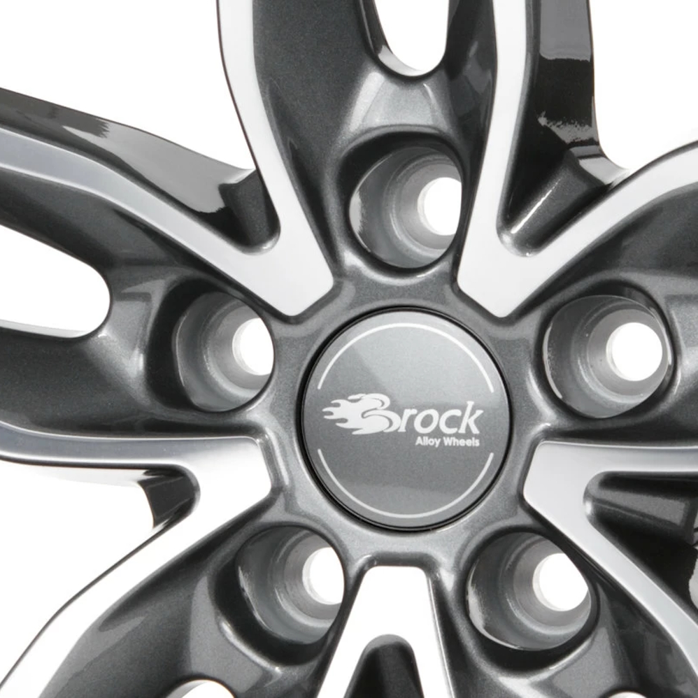 18" RC Design RC29 Himalaya Grey Front Polished Alloy Wheels