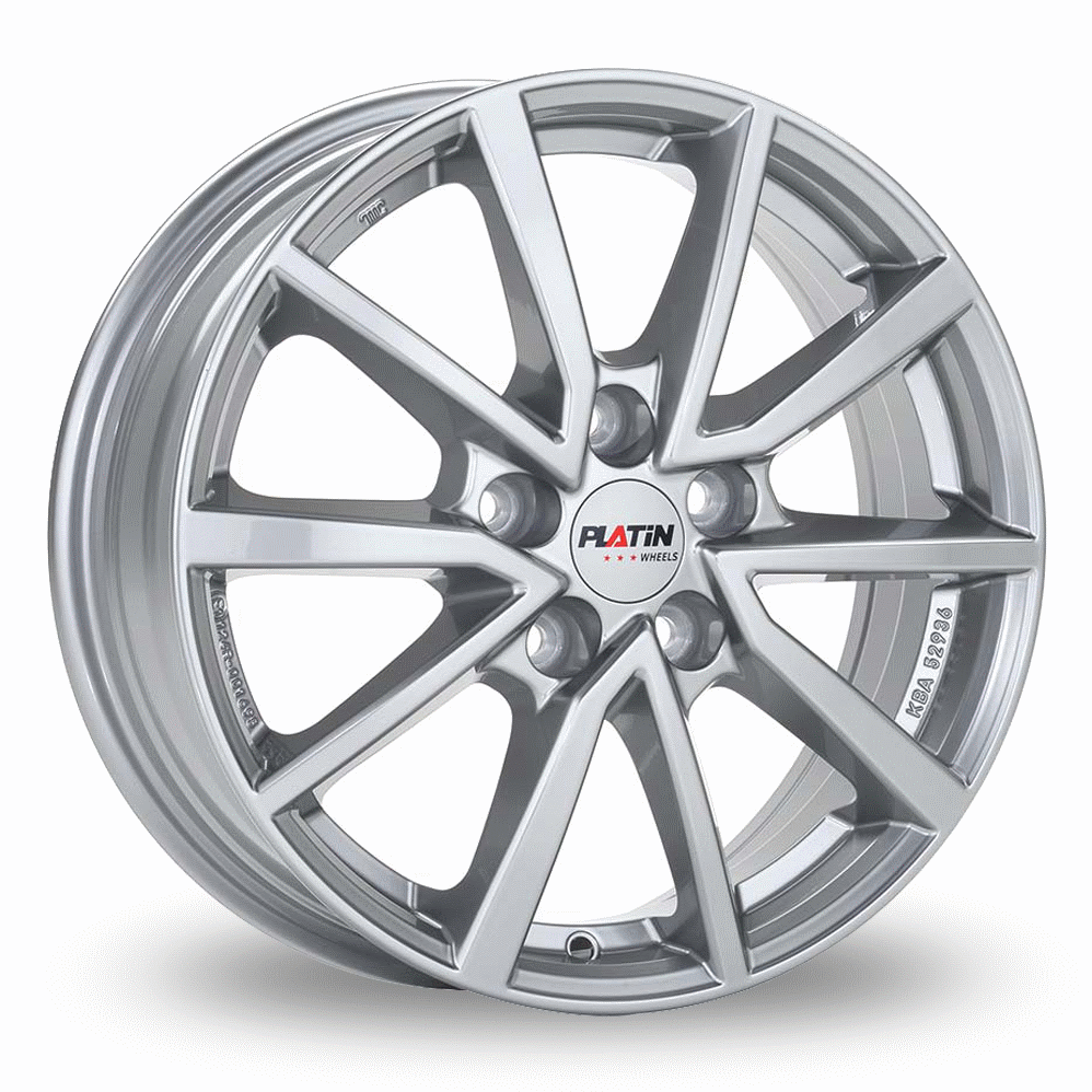17" Platin P 95 Metal Silver Alloy Wheels