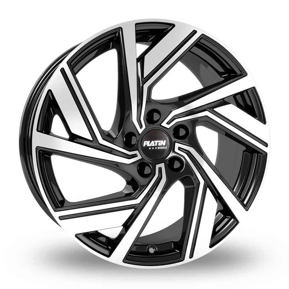 Platin P 114 Black Polished Alloy Wheels