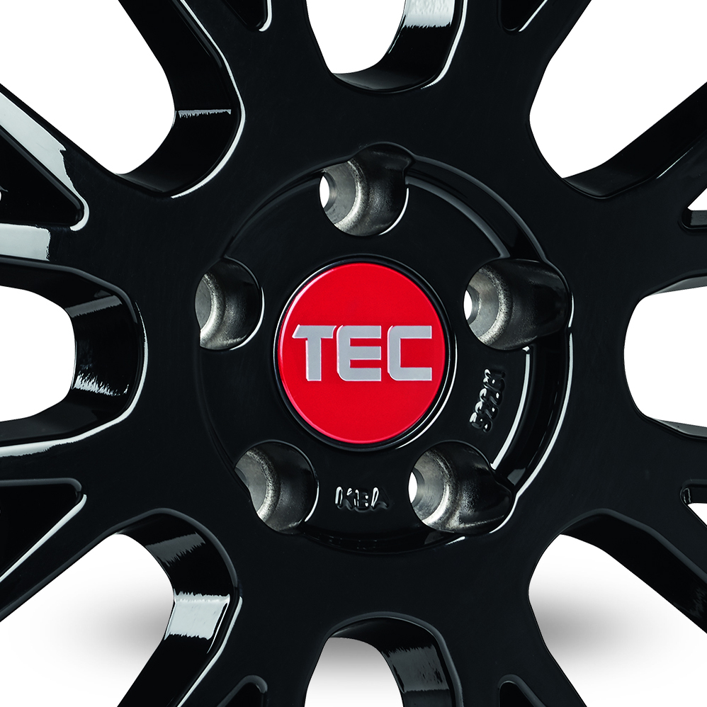 20" TEC Speedwheels GT-EVO Gloss Black Polished Lip Alloy Wheels