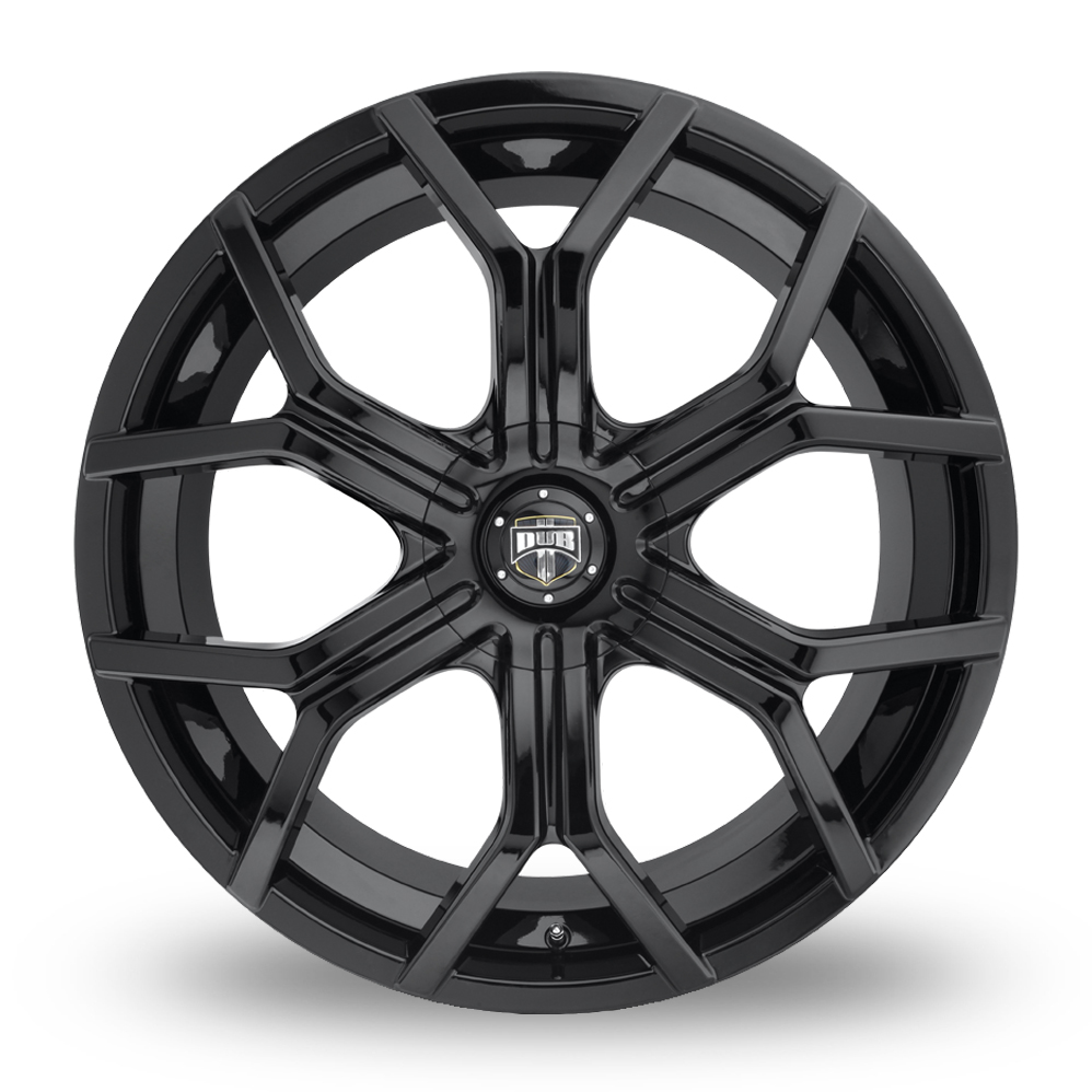 24" DUB S208 Royalty Gloss Black Alloy Wheels