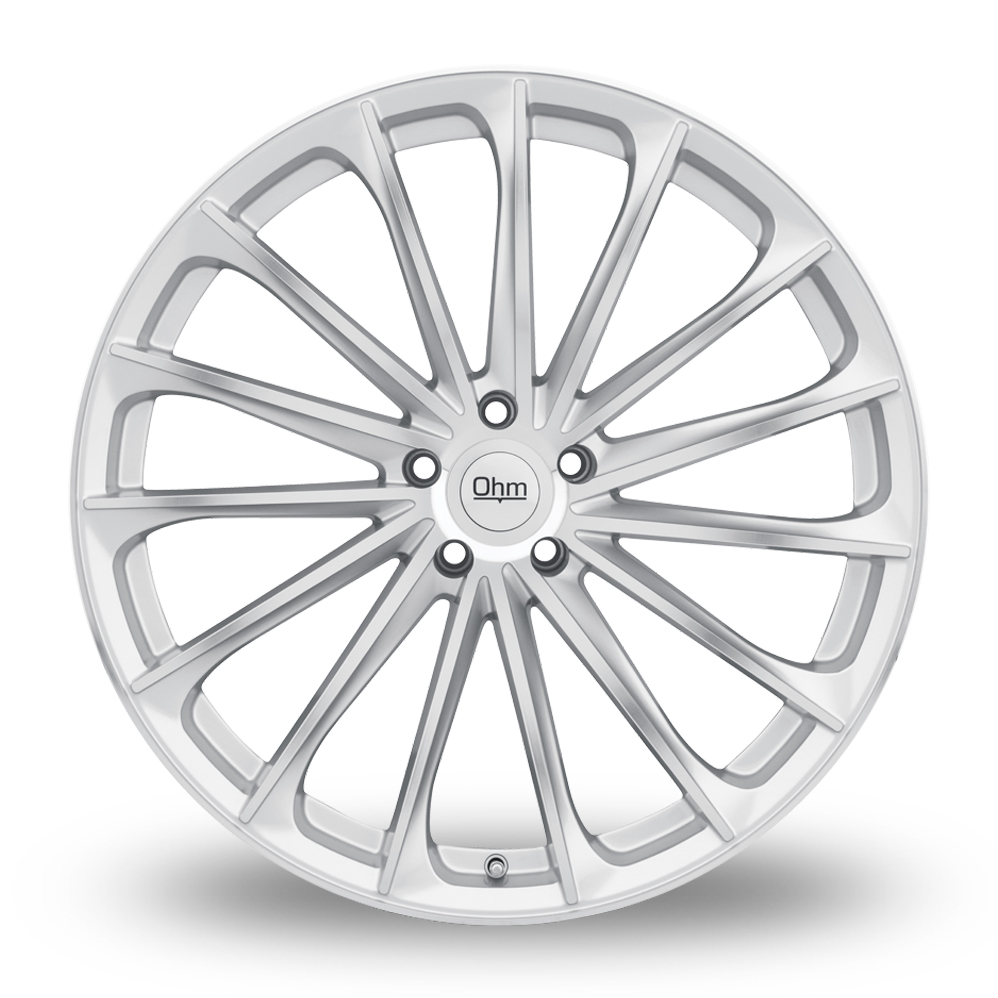 18" OHM Proton Silver With Mirror Face Alloy Wheels