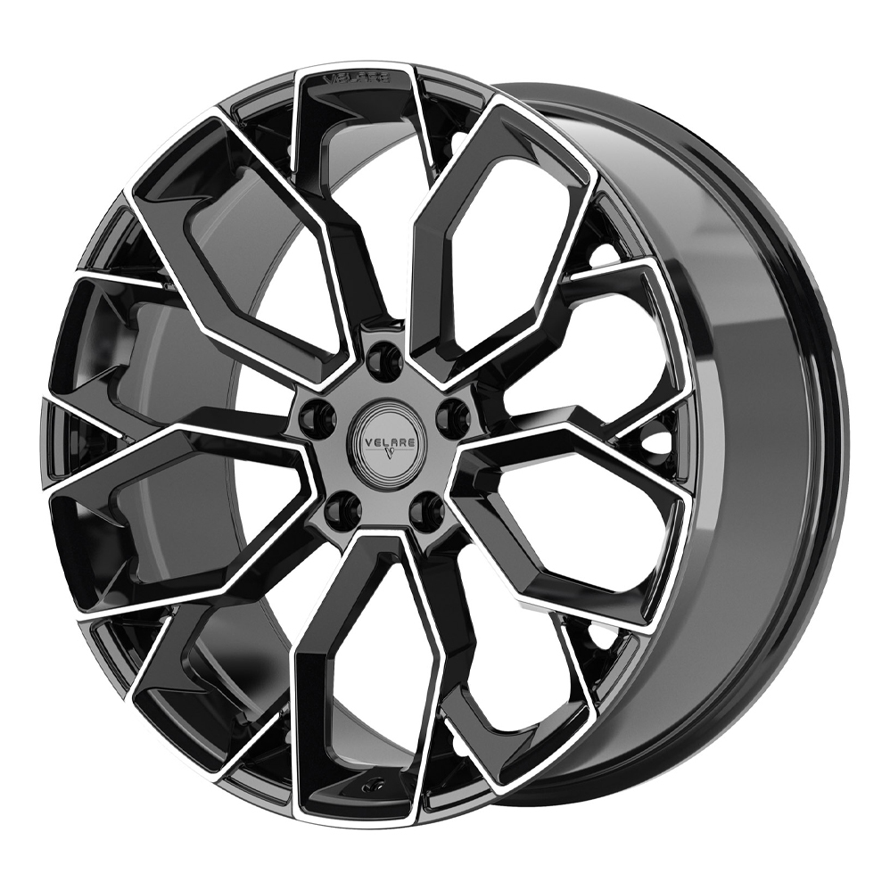 22" Velare VLR15 Gloss Black Machined Alloy Wheels