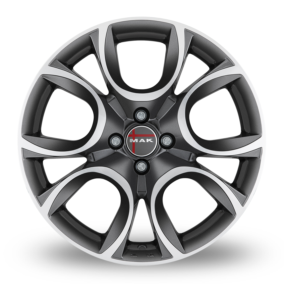 15" MAK Torino W Gunmetal Mirror Alloy Wheels
