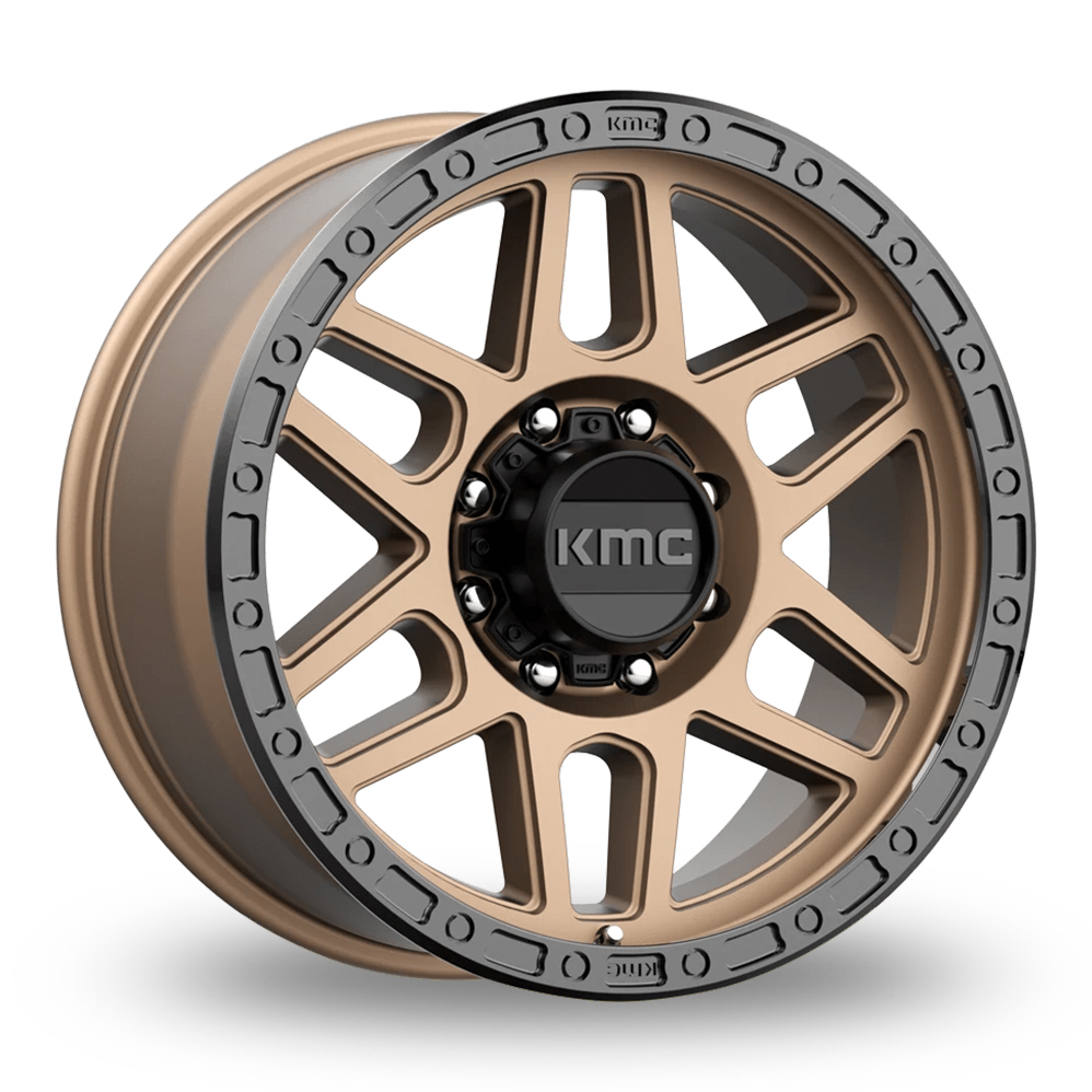 KMC KM544 Mesa (USA Warehouse) Matte Bronze With Black Lip Alloy Wheels