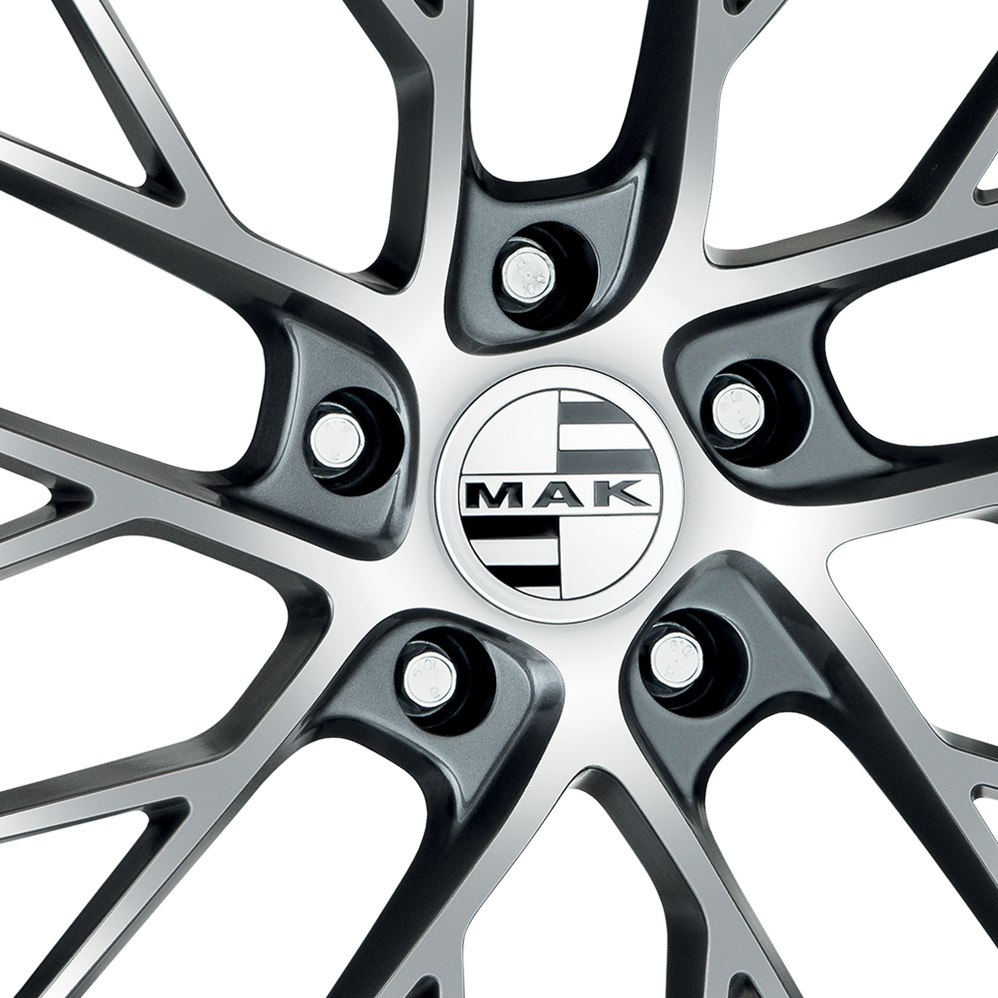 19" MAK Monaco Gunmetal Mirror Alloy Wheels
