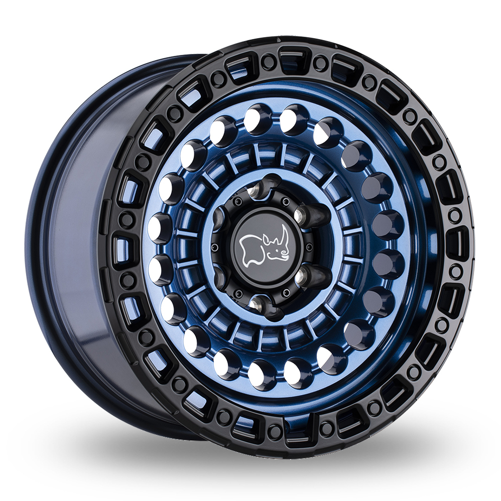 Black Rhino Sentinel (EU Warehouse) Cobalt Blue With Black Ring Alloy Wheels