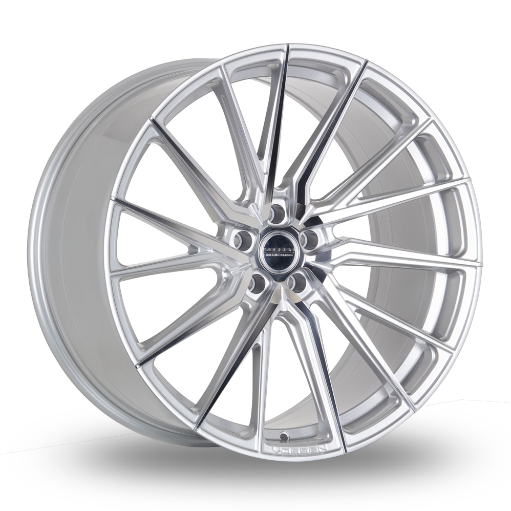 Vossen HF-4T (10.5x20) (Deep Concave) Silver Polished Alloy Wheels