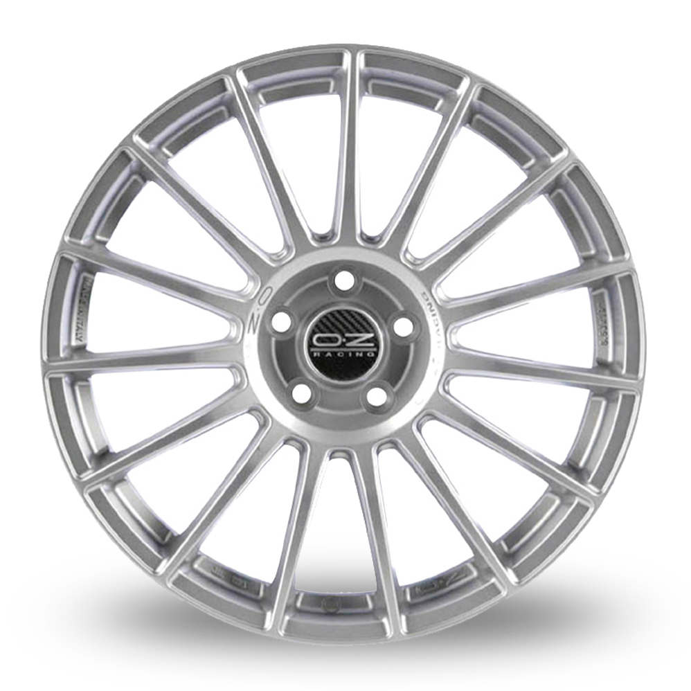 19" OZ Racing Superturismo LM Matt Race Silver Black Lettering Alloy Wheels